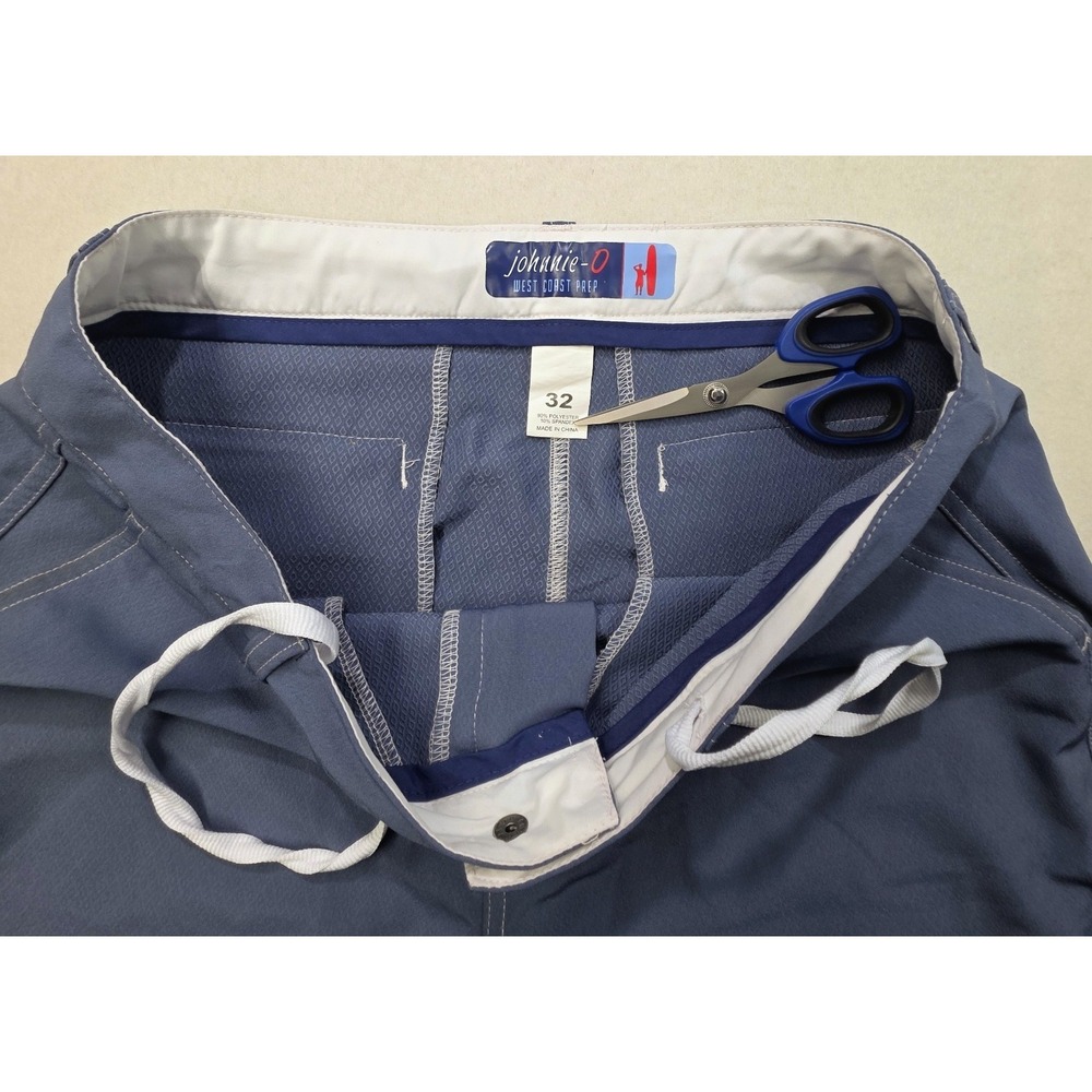 Johnnie O Shorts Mens 3 Blue Gray Stretch LIMITED USE West Coast Prep Boardshort - Picture 5 of 8